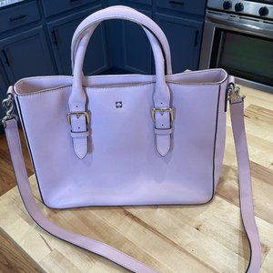 Pink Leather Kate Spade saffiano satchel